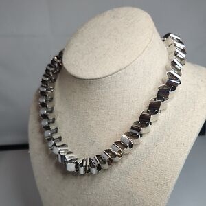 Saks Fifth Avenue Silver Geometric Necklace